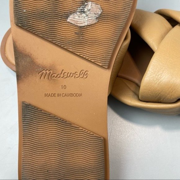 Madewell The Jayna Braided Slide Sandal in Amber Brown - Picture 7 of 8
